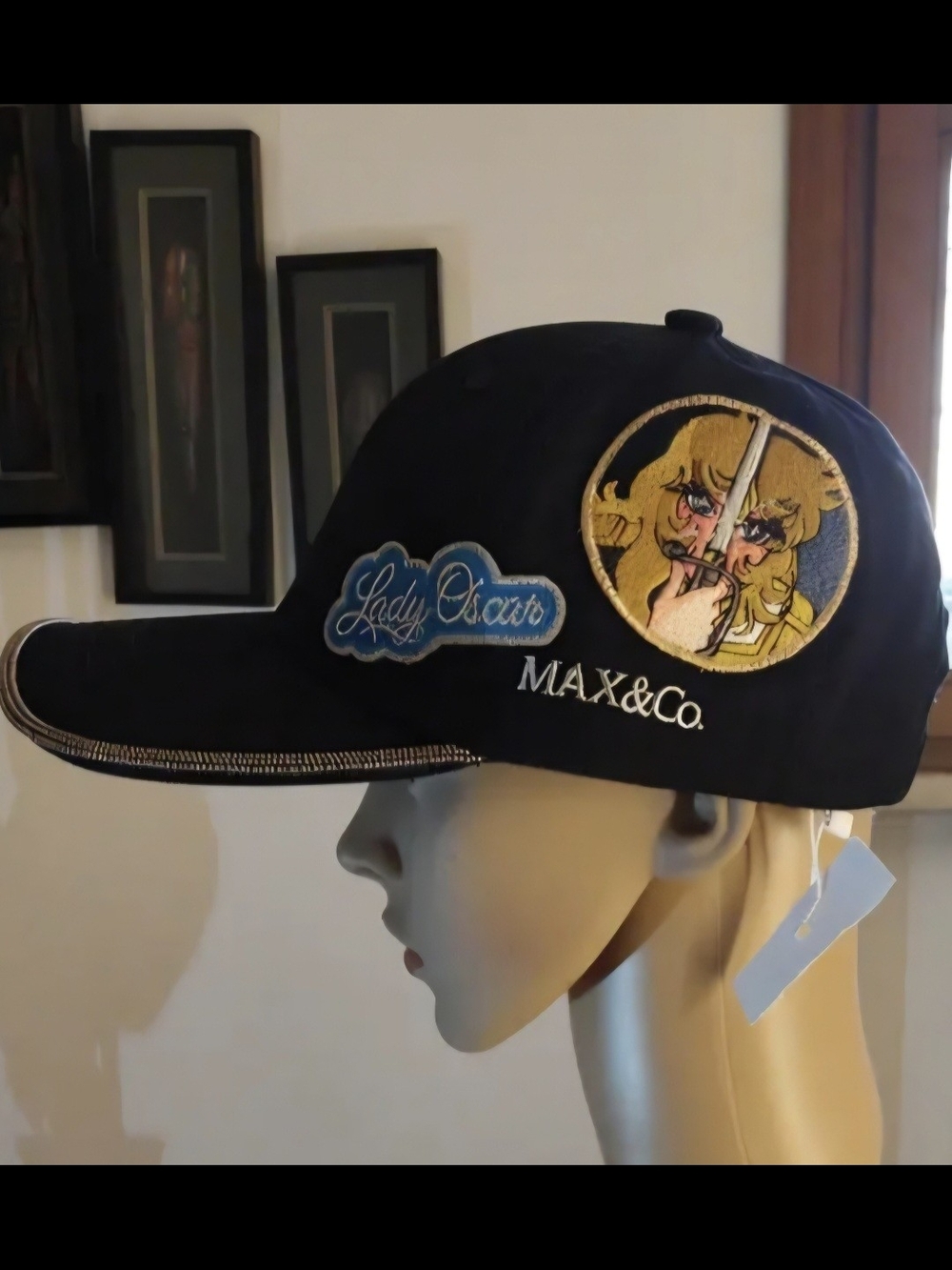 MAX&Co.& Lady Oscar Black Baseball Cap